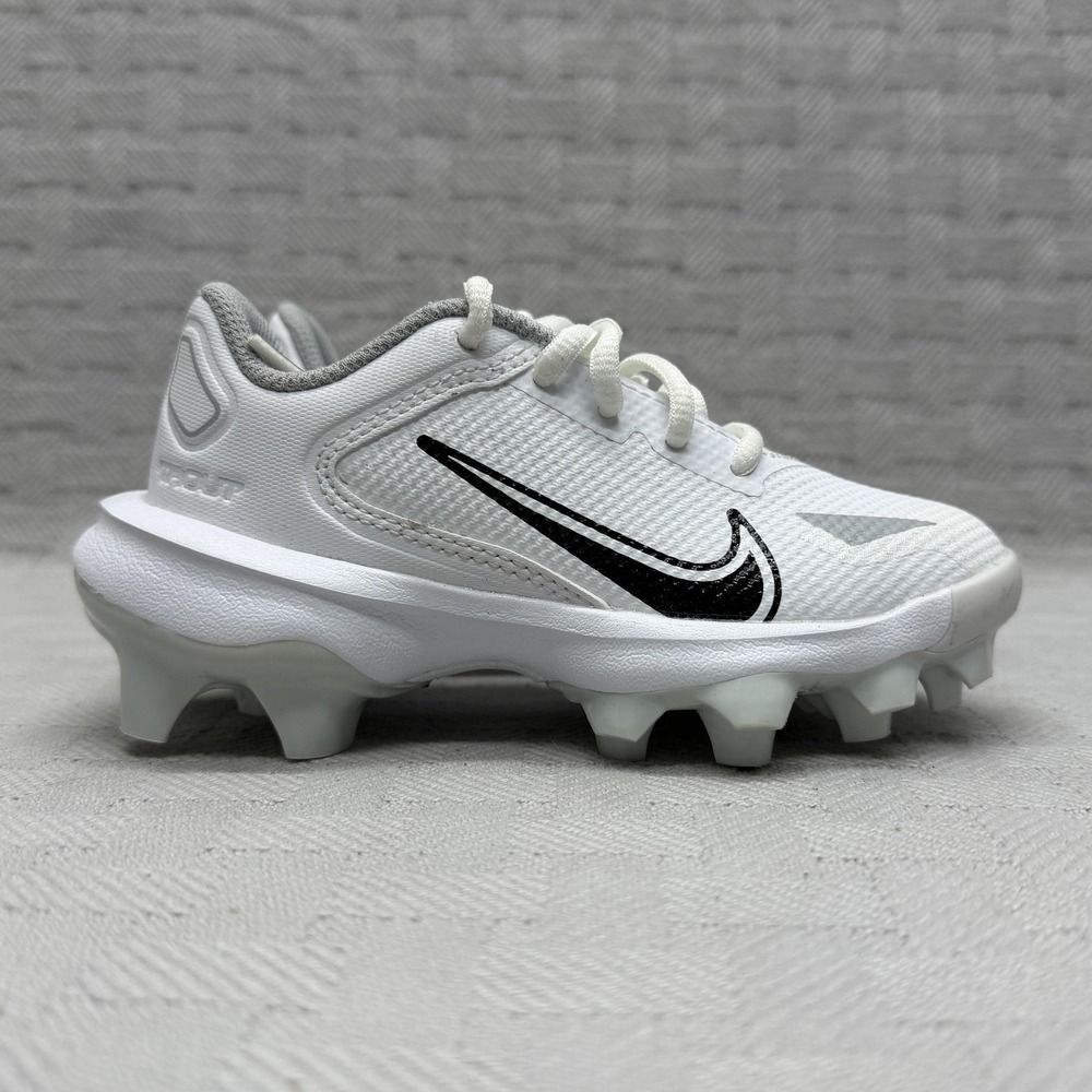 Nike Shoes Unisex Kids Size 10c White Mesh Low Top Baseball Sneakers CZ5592-100